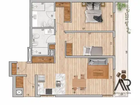 Departamento en Venta con 1