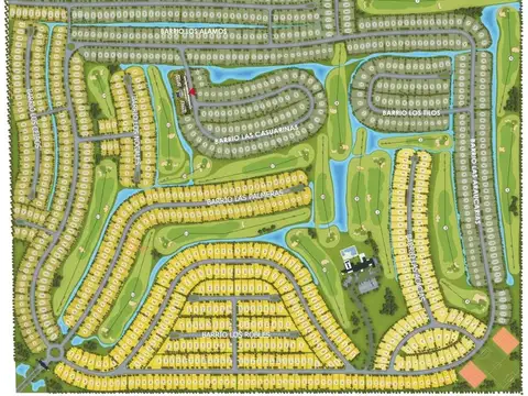 Terreno en Haras del Sur III de 974 M2 totales en Barrio Los Alamos