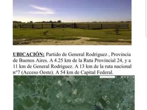 79 has. aprox. INMEJORABLE INVERSION! u$s 6 m2 /Tierra.