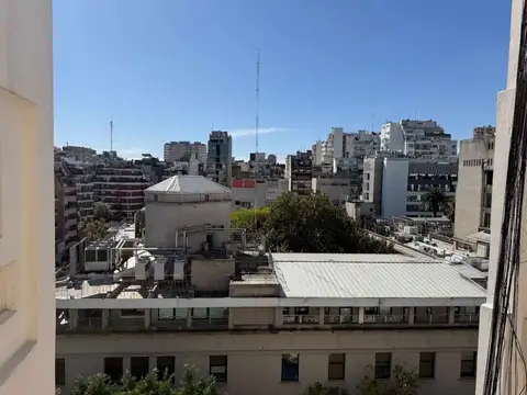 Venta-Monoambiente  Recoleta, balcón vista abierta