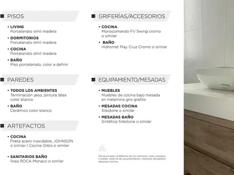 Departamento en Venta de 2 ambientes