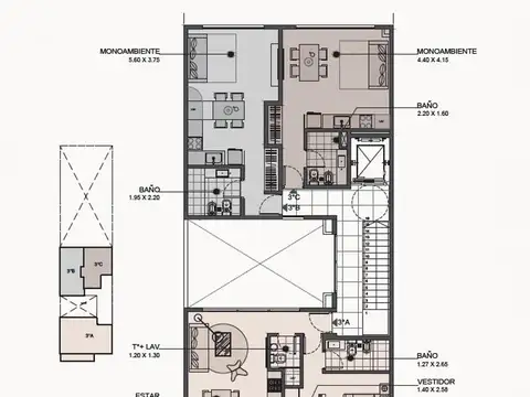 Departamento en el pozo, 2 ambientes en Castelar, financiaci