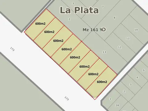 LOTES APTO COMERCIAL 600 m² (15*40) - Escritura inmediata - Financiación – Melchor Romero - LA PLATA