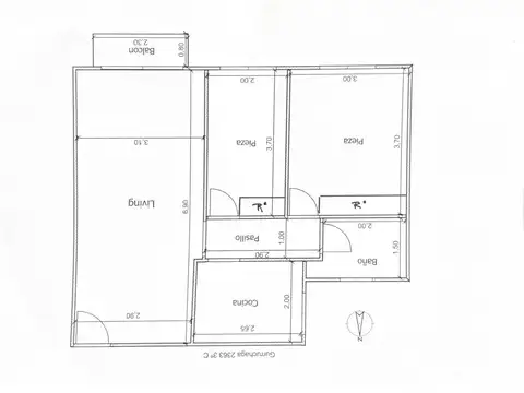 Departamento en Venta de 2 dormitorios