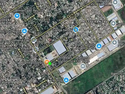 6 e/ Avenida Juan Domingo Perón y Chile