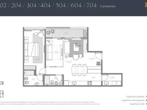 Departamento en Venta de 2 dormitorios