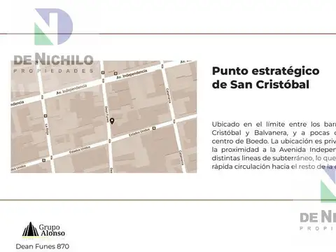 Departamento 3 ambientes con 1 baño