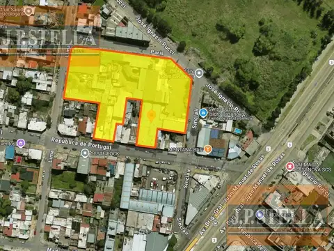 Fracción Comercial s/ 7.732 m² de Tierra c/ frente a 4 calles - Casanova