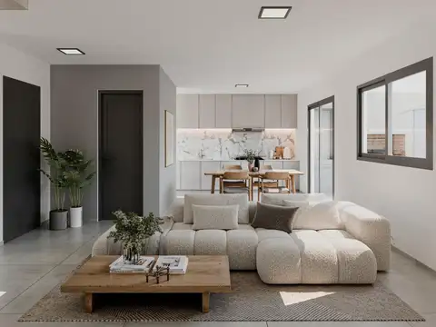Depto Tipo Casa 3 ambientes con 2 baños