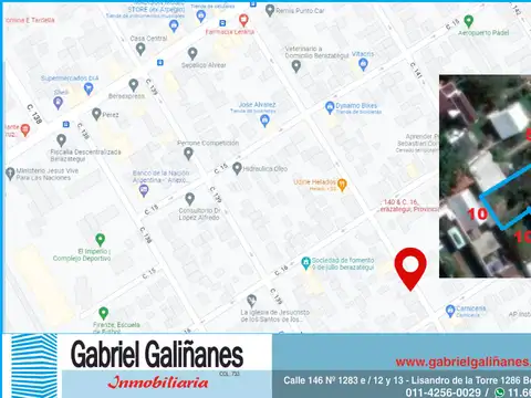 Terreno en Venta de 934,0 m2