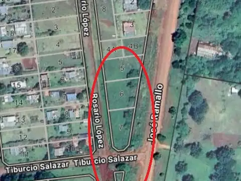 Vendo Sobre Ruta 105,Terreno en Barrio El Chogui  Posadas- Mnes.