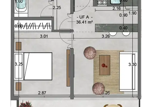 Departamento en Venta de 2 ambientes