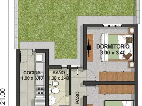 Casa en Venta de 1 dormitorio