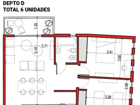Departamento en Venta en Tigre Centro, USD 120.000