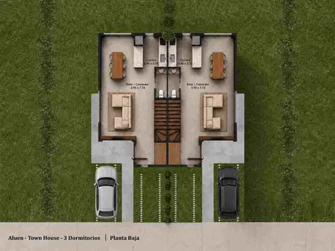 Depto Tipo Casa 4 ambientes con 3 baños
