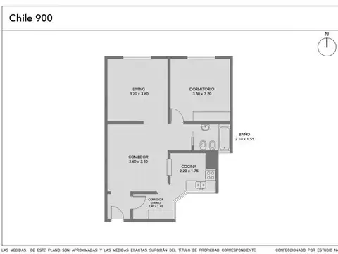 Departamento en Venta de 2 ambientes