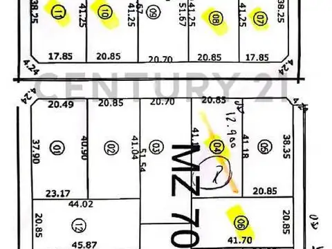 Terreno en Venta de 854,0 m2