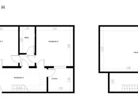 Depto Tipo Casa en Venta en Paternal, USD 159.000