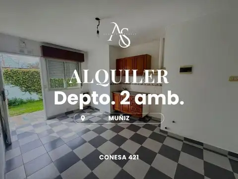 alquiler  de departamentito de dos ambiente  muñiz