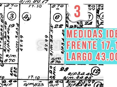 Terreno en Venta, FOS 60