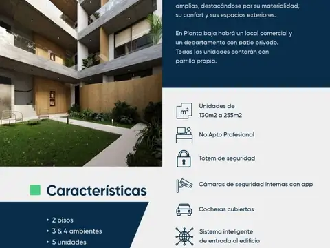 Departamento 4 ambientes con 3 baños