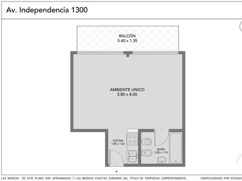 Departamento en Venta de Monoambiente