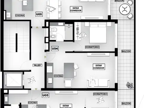 Departamento en Venta de 1 dormitorio