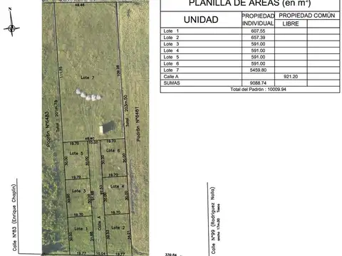 Terreno en Venta de 607,0 m2