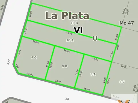 Terreno en Venta de 1000,0 m2