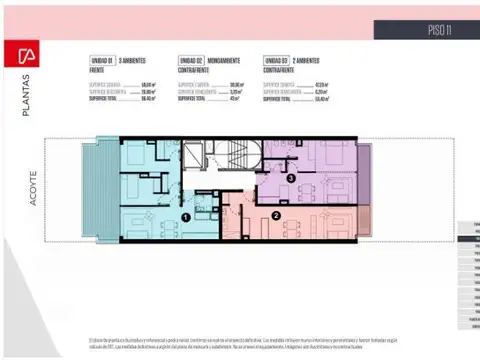Departamento en Venta en Parque Centenario, USD 220.500