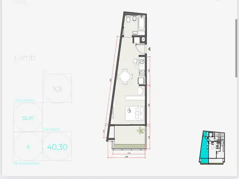 Departamento monoambiente en Venta a estrenar | Villa del Parque