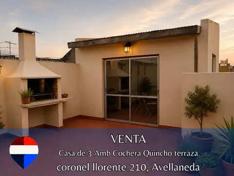 Casa de 3 Amb Cochera Quincho terraza avellaneda