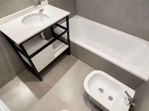 Departamento 2 ambientes con 2 baños