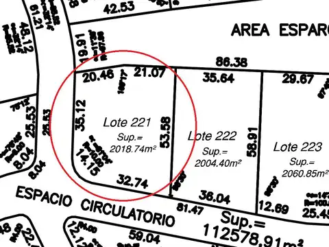 Lote terreno 221 en venta. Barrio La Elina, Comarcas de Luján.