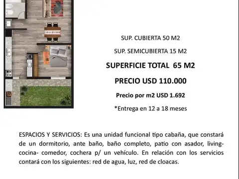 Departamento en Venta en Purmamarca, USD 129.000
