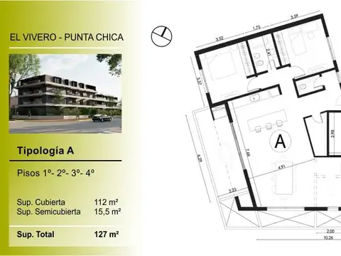 Departamento en Venta en Punta Chica, USD 385.000