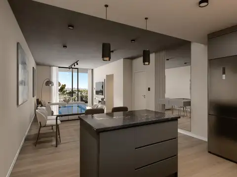 Departamento 2 ambientes con 1 baño