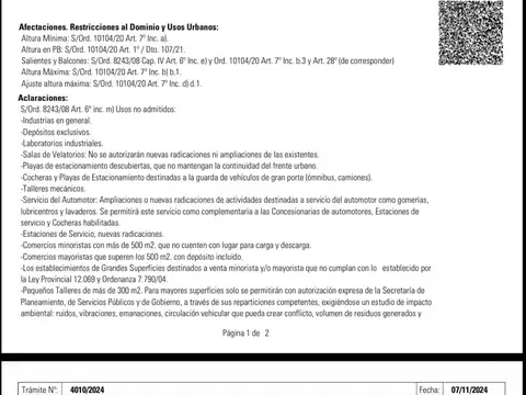 Venta Terreno para constructora en barrio martin