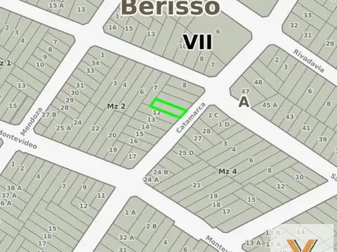 Terreno en Venta 28  mts Fondo