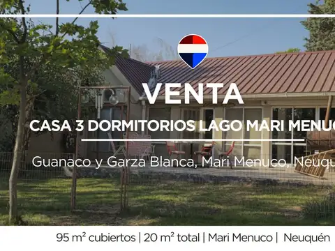 VENTA CASA  3 DORMITORIOS MARI MENUCO
