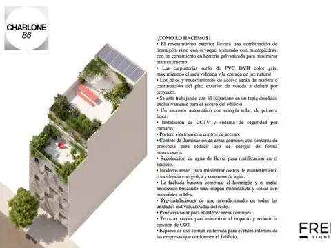 Charlone 86 Piso 4 Oficina de planta libre