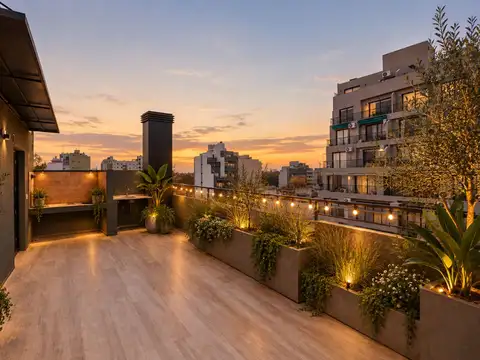 Depto. 2 Amb. con 50 m2 de Terraza, parr. y coch.