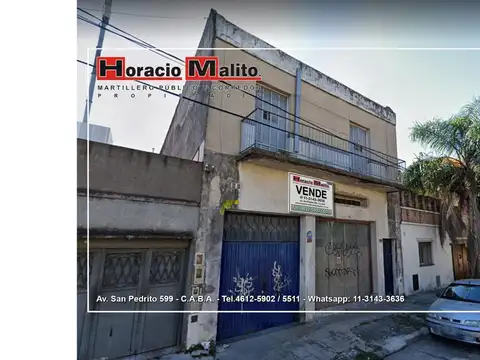 Excelente Galpón C/Departamento de 3 Amb en VENTA