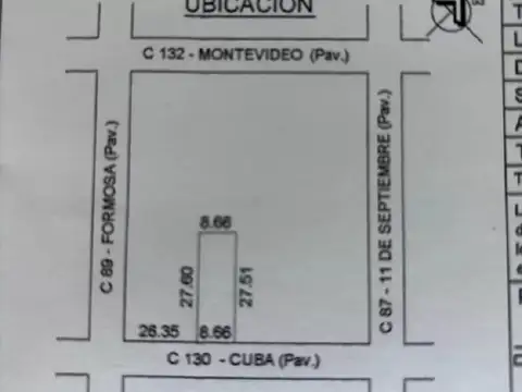 Terreno en Venta de 238,0 m2
