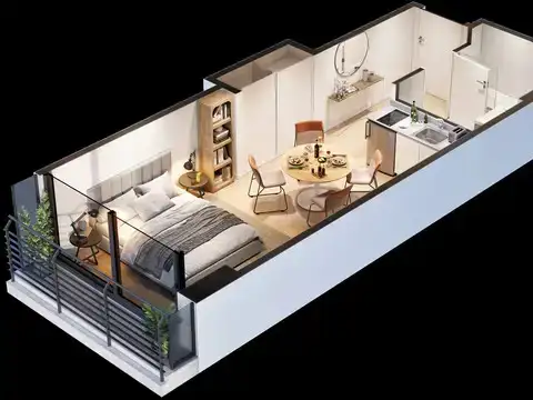 Departamento en Venta de Monoambiente