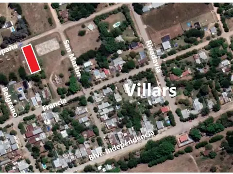 Terreno en Venta 50  mts Fondo