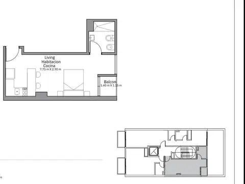 Departamento en Venta de Monoambiente
