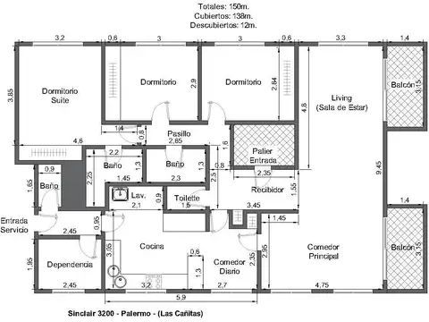 Departamento en Venta en Palermo Nuevo, USD 468.000