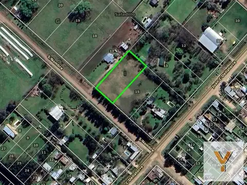 Terreno en Venta 37  mts Frente