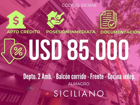 Departamento en Almagro